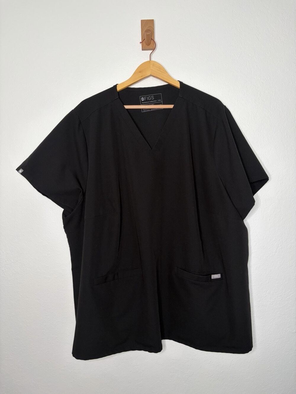 Figs Black Casma Scrub Top Size 6XL